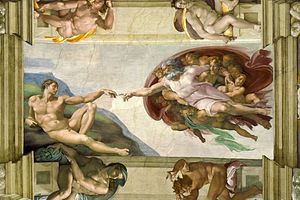 "The Creation of Adam" by Michelangelo