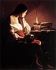 "Penitient Magdalene" by Georges de La Tour