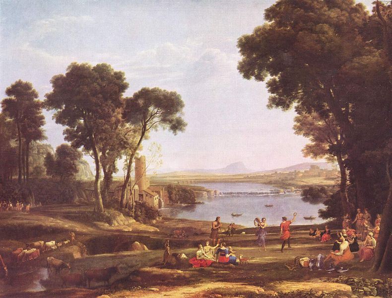 "Landscape with the Marriage of Isaac and Rebecca" by Claude