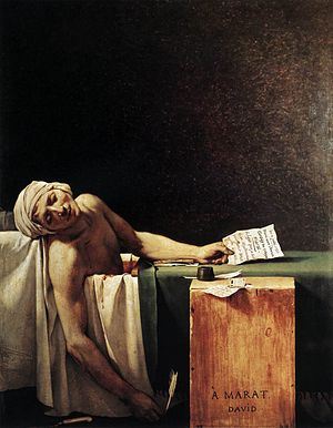 "Death of Marat" by Jacques-Louis David