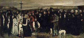 "A Burial at Ornans" by Gustave Courbet