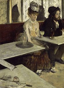 "In a Café" or "L'Absinthe" by Edgar Degas