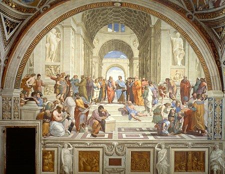 "The School of Athens" is completed by Raphael
